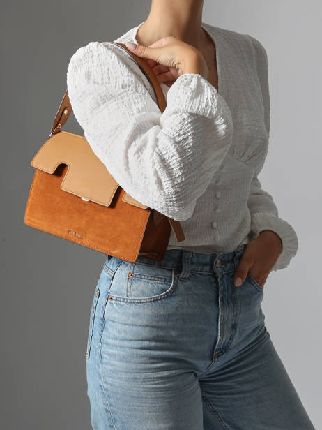 Schoudertas La Suite Leder Paul marius Oranje la suite GABRISUI ander zicht 1